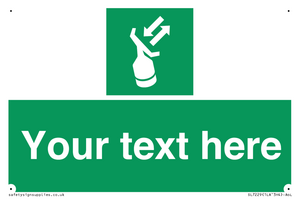 Custom sign safe condition Search and rescue transponder